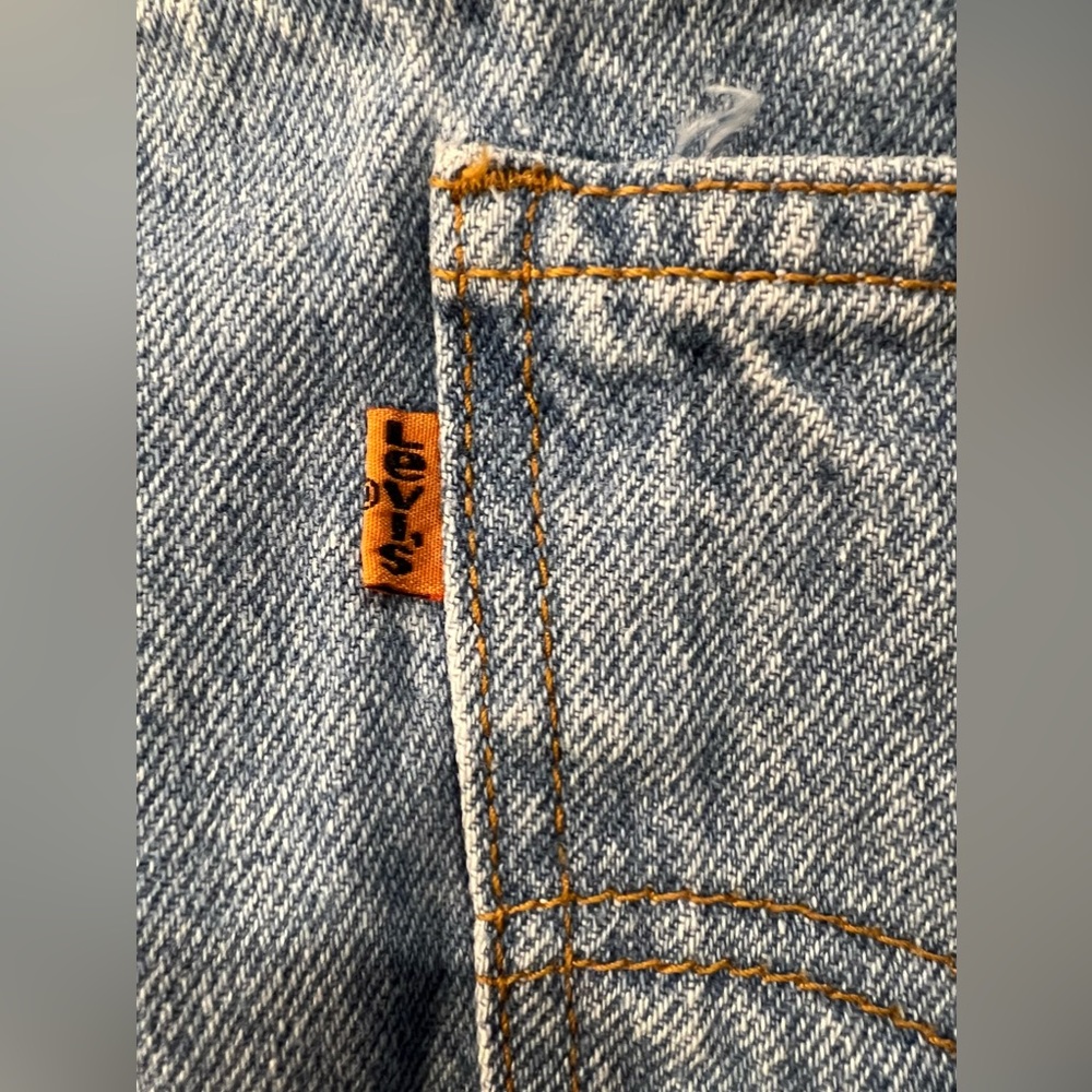 Vintage Orange Tab Levi’s 550 38x34 Medium/Light Wash Jeans - Picture 3 of 7